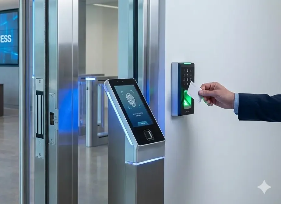 Electronic access control system installed for commercial building