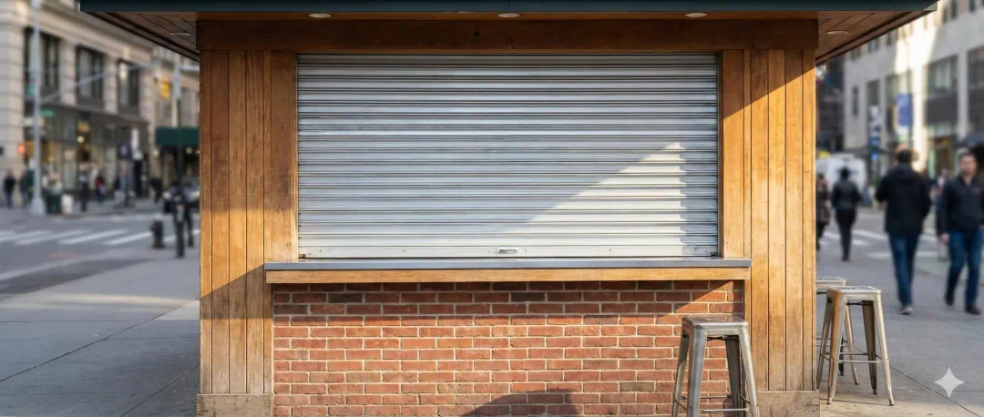 Professional installation of commercial counter shutter doors